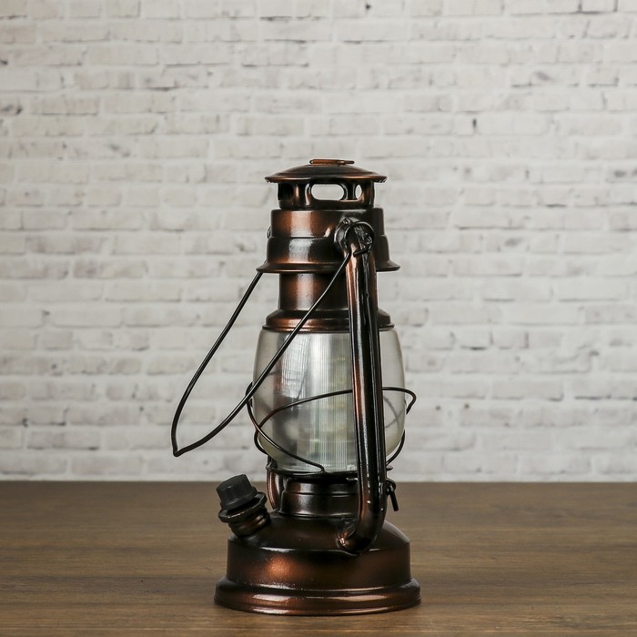 Светильник настольный "Летучая мышь" 12LED 2хR20(не в комплекте) коричневый 12х15,5х24см