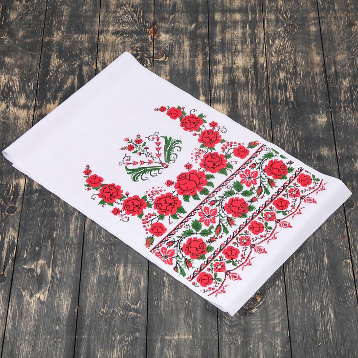 Рушник с орнаментом "Цветочный сад", 170х35 см
