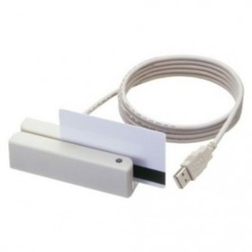 Считыватель магнитных карт MSR213U-33, 1 2 3 дорожки, USB-HID белый от Сима-ленд