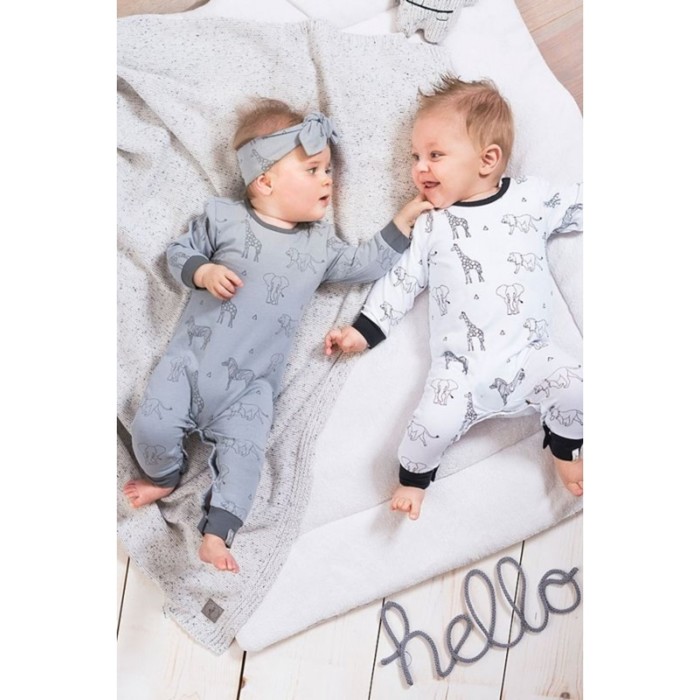 Повязка на голову, 0-12 мес, цвет сафари серое 503-001-65161