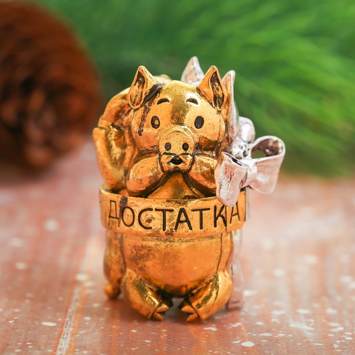 Фигурка новогодняя в мешочке "Счастья,удачи"