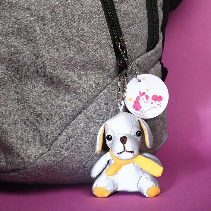 Набор светоотражателей "Я иду", мягкая игрушка, брелок