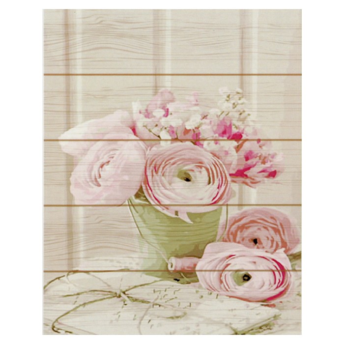 Картины по номерам на дереве 40х50 "Нежность" 24 цв