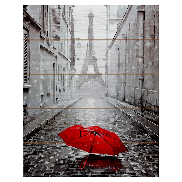 Картины по номерам на дереве 40х50 "Одиночество" 20 цв