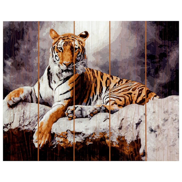 Картины по номерам на дереве 40х50 "Победитель" 24 цв