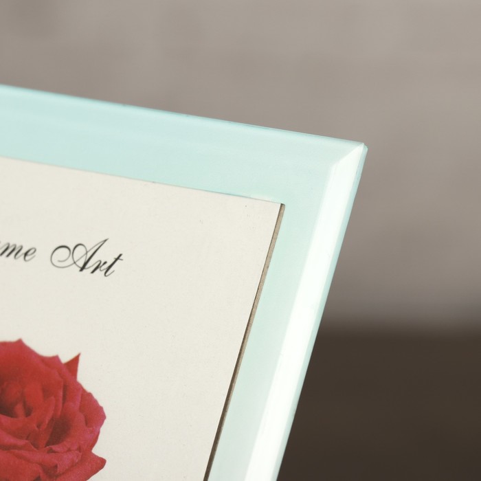 Фоторамка стекло 10х15 см "Бабочки на цветах" 17х22 см