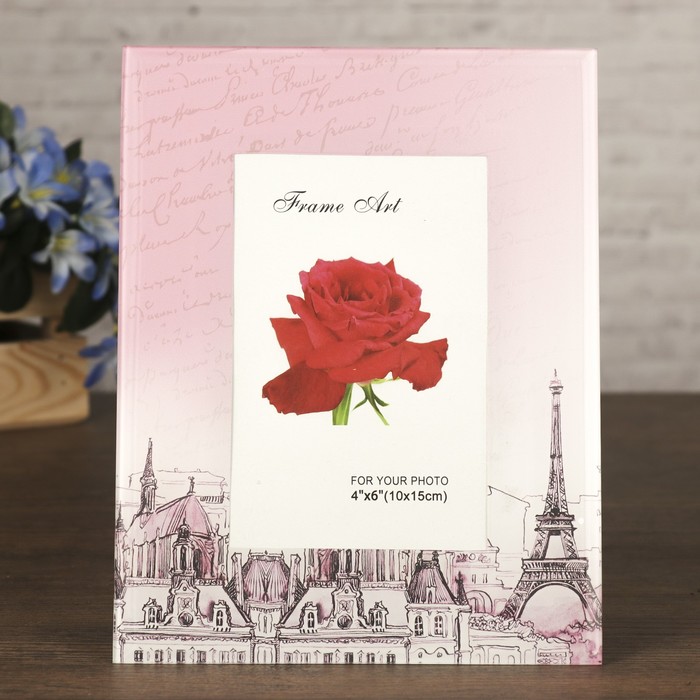 Фоторамка стекло 10х15 см "Эйфелева башня" 22х17 см