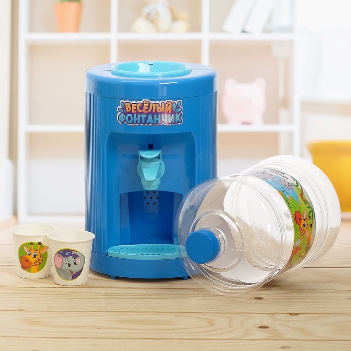 Кулер для малыша «Весёлый фонтанчик» с бутылкой и стаканчиками
