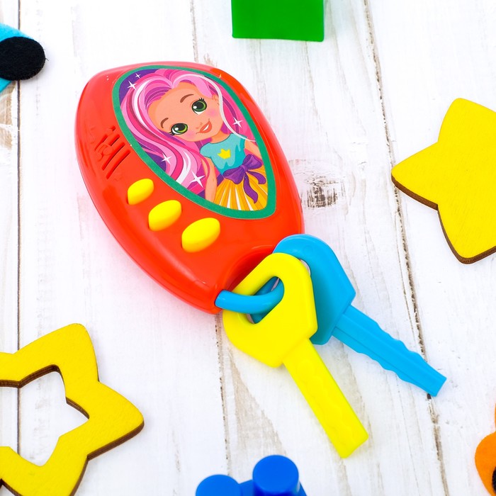 Музыкальный брелок «Модница», световые и звуковые эффекты, МИКС