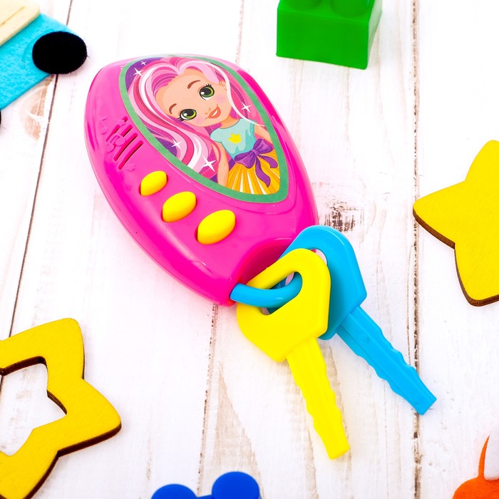 Музыкальный брелок «Модница», световые и звуковые эффекты, МИКС