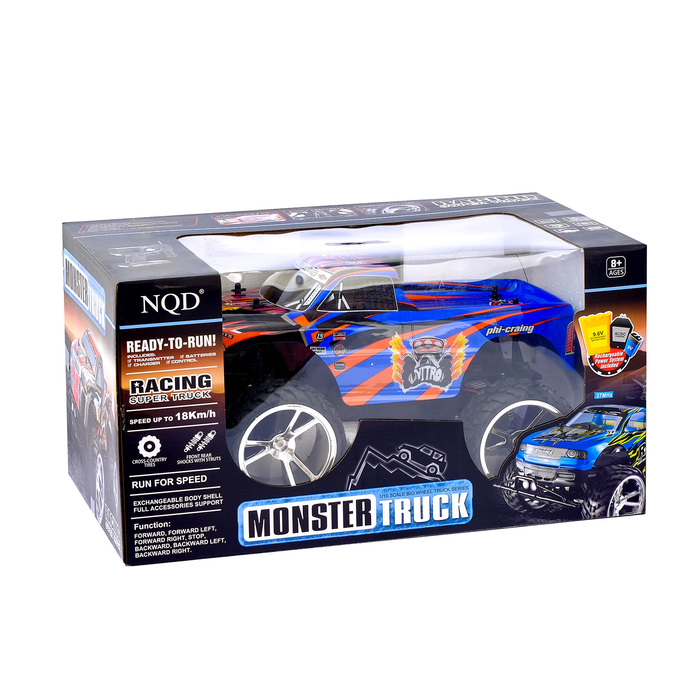 Джип радиоуправляемый "Биг-Фут", масштаб 1:10, 18 км/ч, работает от аккумулятора