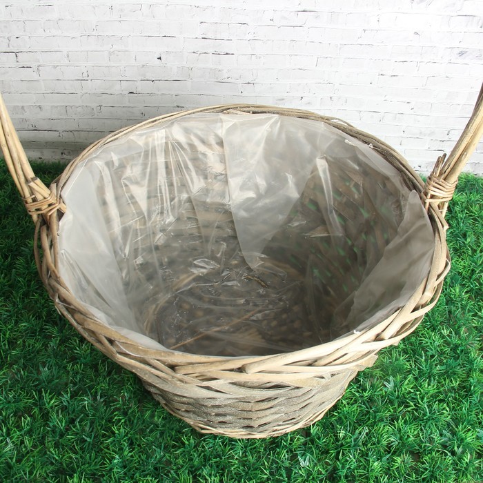 Набор корзин, 3 шт: D=35, H=21/57 см, D=29, H=20/52 см, D=24, H=17/46 см, ива