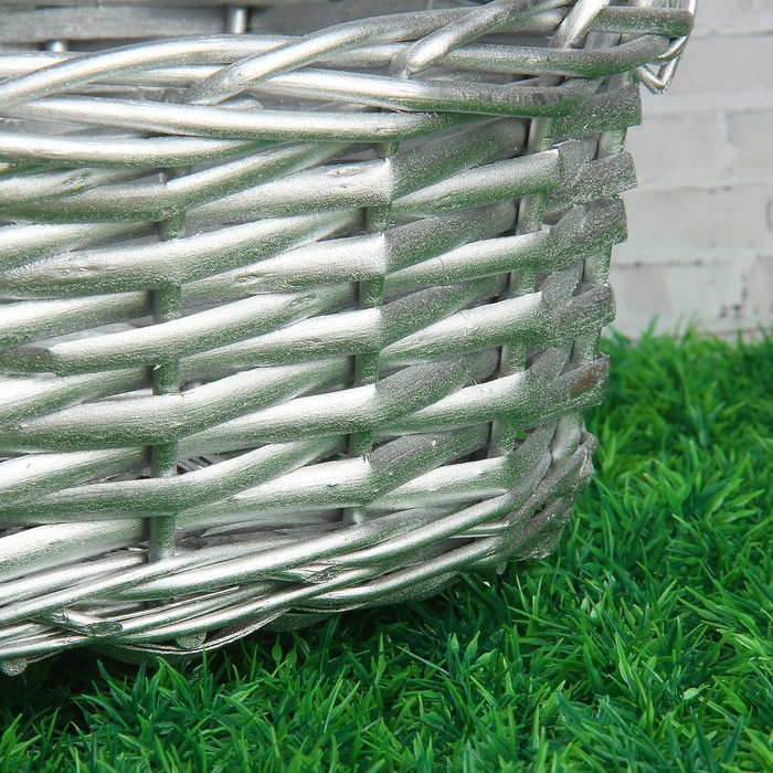 Набор корзин, 3 шт: 39×29×13/36 см, 33×24×11/33 см, 27×19×10/26 см, ива