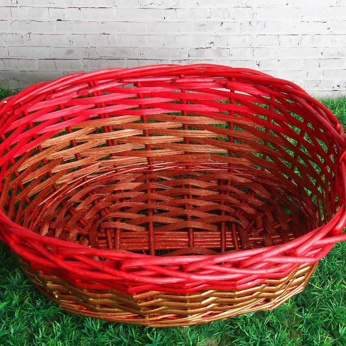 Набор корзин, 3 шт: 39×31×15/39 см, 34×25×12/33 см, 29×21×8/25 см, ива