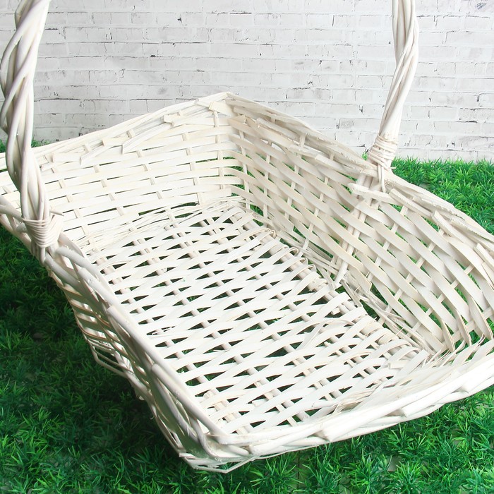 Набор корзин, 3 шт: 50×33×13/41 см, 44×28×11/35 см, 38×23×14/33 см, ива