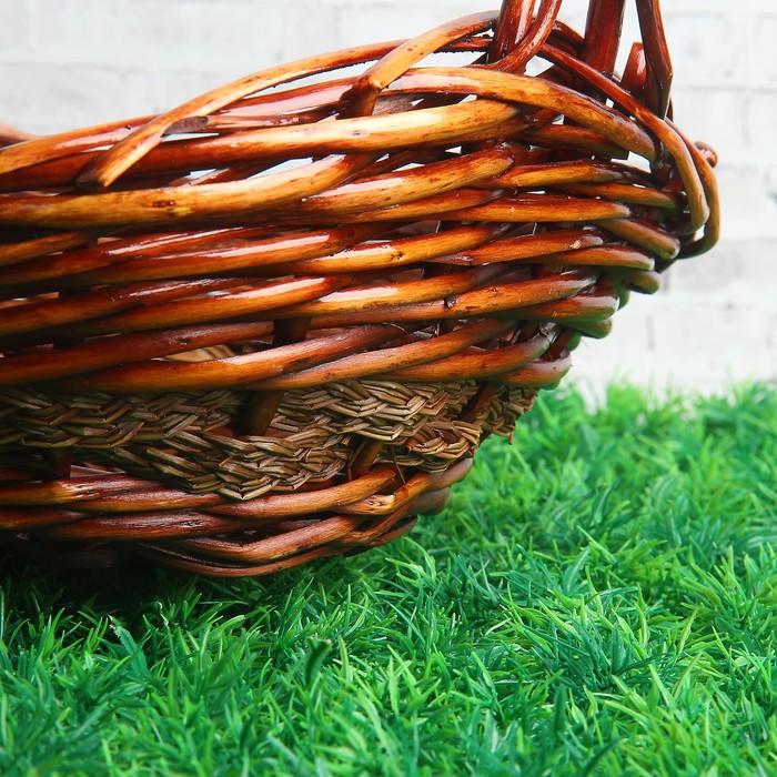 Набор корзин, 3 шт: 34×31×10/34 см, 29×27×9/29 см, 24×20×9/25 см, ива, гиацинт