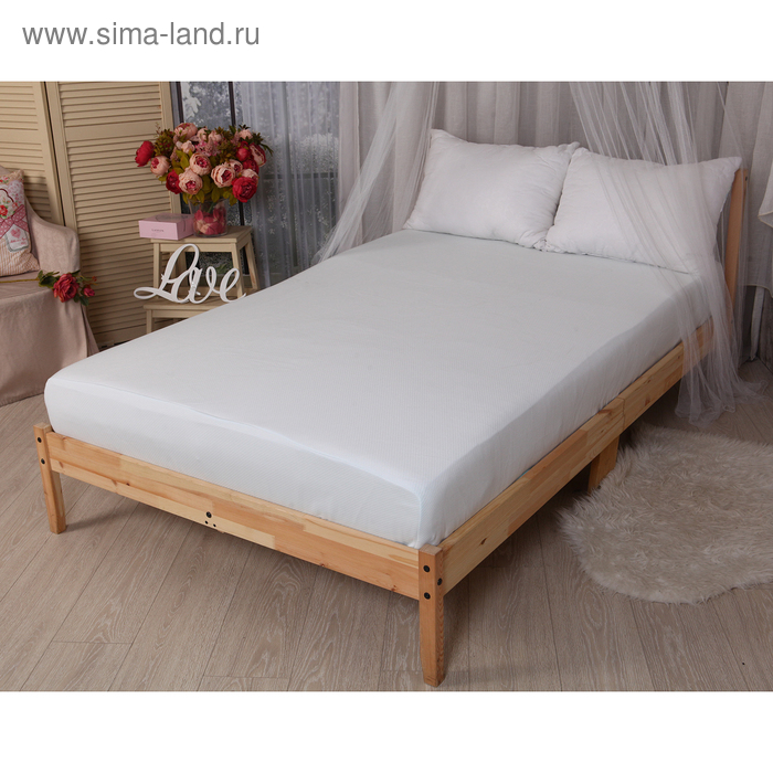 

Наматрасник Практичный защитный 120*200/20-25 натяжной, принт МИКС, 100% п/э