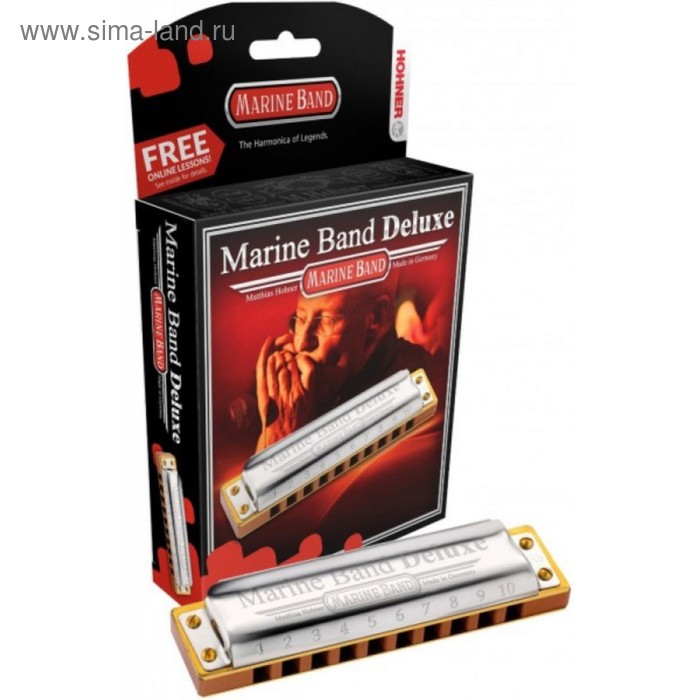 

Губная гармошка HOHNER Marine Band Deluxe 2005/20 B (M200512X)Richter Classic