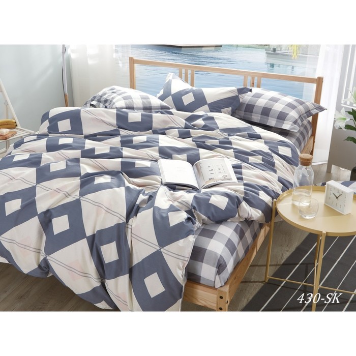 КПБ 2 сп, 230х240 см, 180х210 см, 70х70 см-2 шт., сатин 125 г/м2 20/430-SK