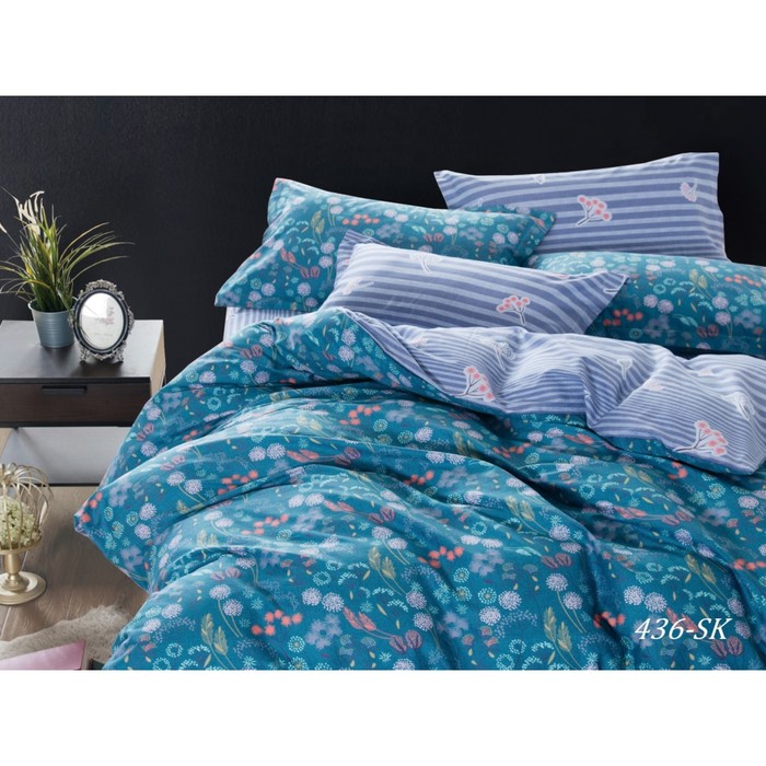 КПБ евро, 230х250 см, 200х220 см, 50х70 см, 70х70 см по 2 шт., сатин 125 г/м2 31/436-SK