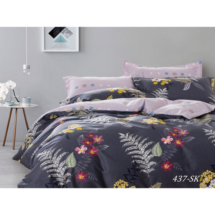 КПБ евро, 230х250 см, 200х220 см, 50х70 см, 70х70 см по 2 шт., сатин 125 г/м2 31/437-SK