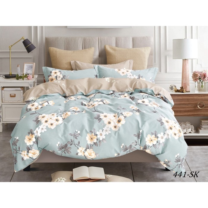 КПБ евро, 230х250 см, 200х220 см, 50х70 см, 70х70 см по 2 шт., сатин 125 г/м2 31/441-SK