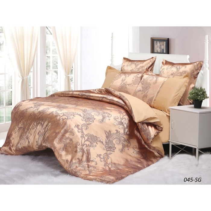 КПБ евро, 220х240 см, 200х220 см, 50х70 см, 70х70 см по 2 шт., жаккард 140 г/м2 31/045-SG