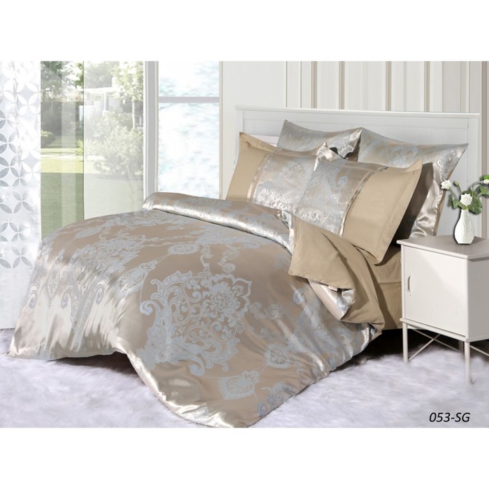 КПБ евро, 220х240 см, 200х220 см, 50х70 см, 70х70 см по 2 шт., жаккард 140 г/м2 31/053-SG