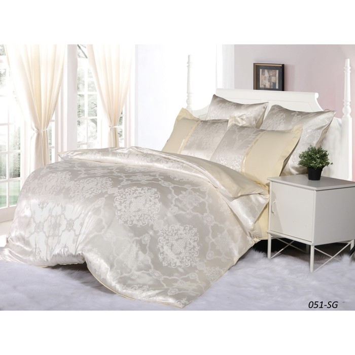 КПБ дуэт, 230х250 см, 150х215 см-2 шт., 50х70 см, 70х70 см по 2 шт., жаккард 140 г/м2 41/051-SG   38