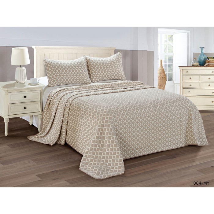 Комплект Melody: покрывало 230 × 250 см, наволочки 50 × 70 см - 2 шт