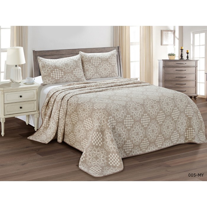 Комплект Melody: покрывало 230 × 250 см, наволочки 50 × 70 см - 2 шт