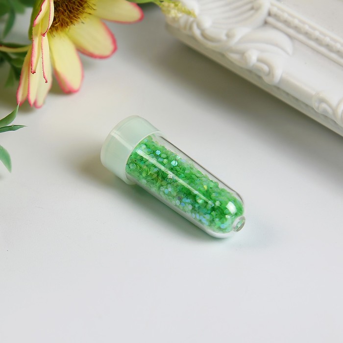 Глиттер в капсуле 1 гр "Крупные блёстки яркие" МИКС