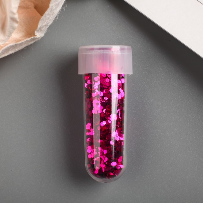 Глиттер в капсуле 1 гр "Крупные блёстки голография" МИКС