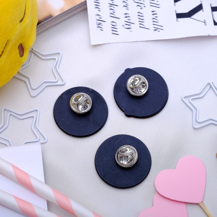 Набор значков "Смайлы" милые, форма МИКС, цветные