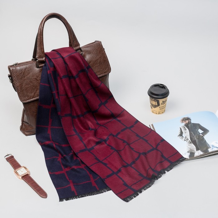 Палантин мужской Этель "Генри" 30*170 см, 80% х/б, 20% акрил