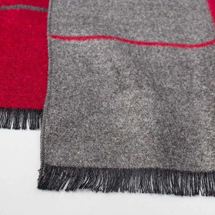 Палантин мужской Этель "Джон" 30*170 см, 80% х/б, 20% акрил