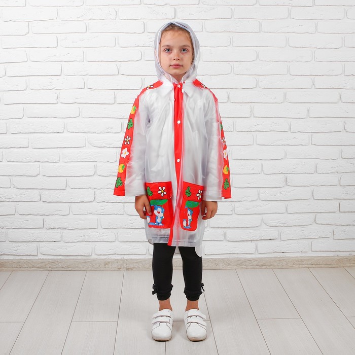 Дождевик детский "Котенок под дождем", размер M