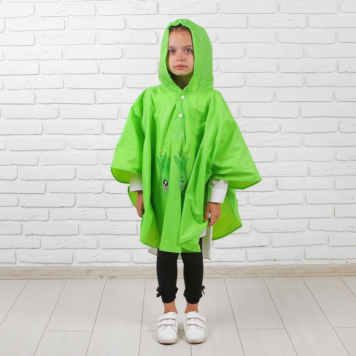 Дождевик детский- пончо "Луковки", размер M