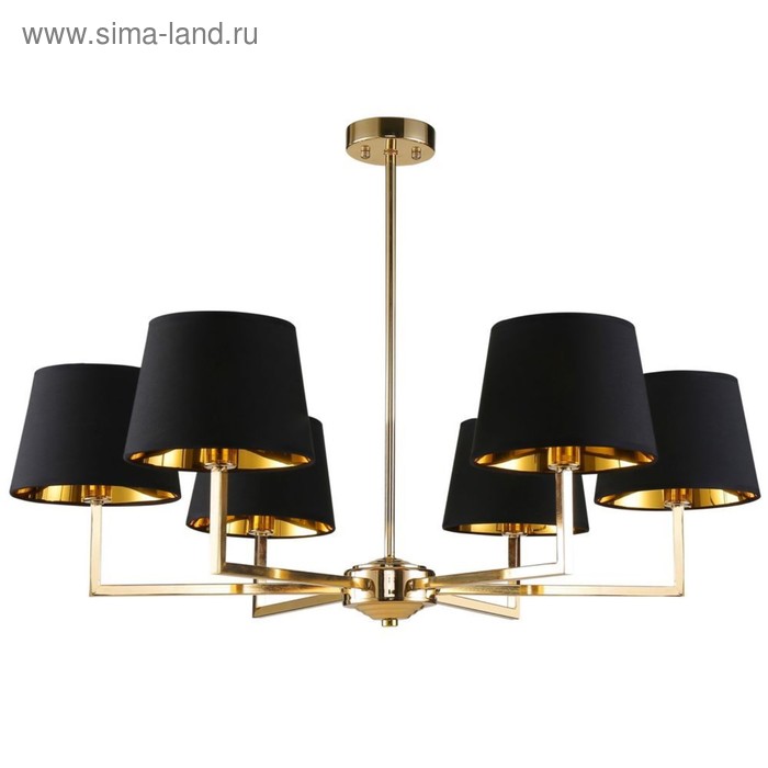 

Люстра CONTE 6x60Вт Е14 золото 80x80x55см
