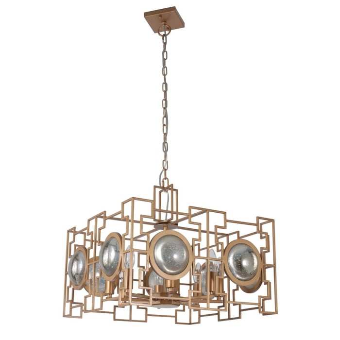 Светильник CUENTO 8x60Вт Е14 золото 49,8x49,8x147см