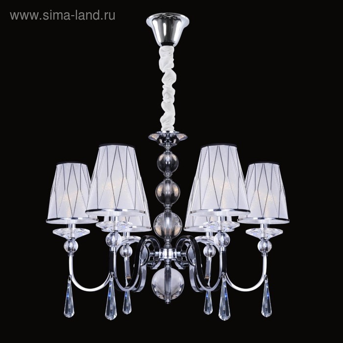 

Люстра DANDY 6x40Вт Е14 хром 70x70x164см