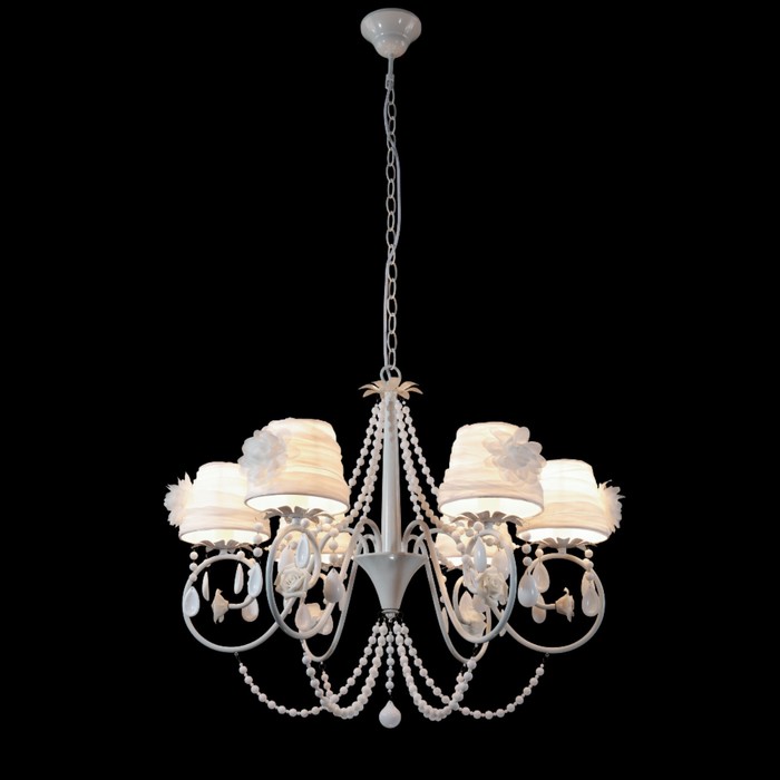 Люстра ELENA 6x60Вт Е14 белый 61,6x61,6x121,6см