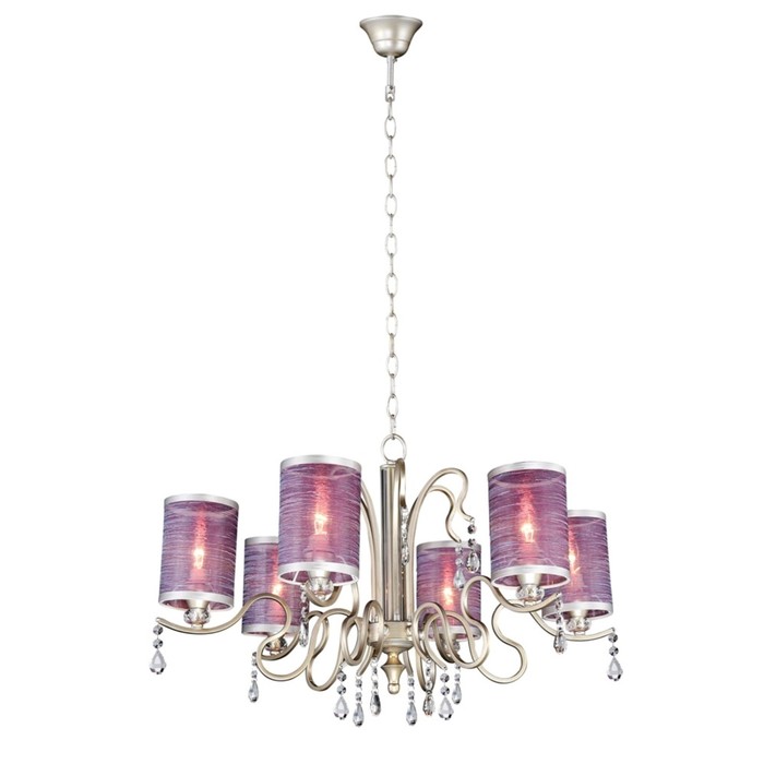 Люстра ELISA 6x60Вт Е14 золото, серебро 71,4x71,4x85,5см