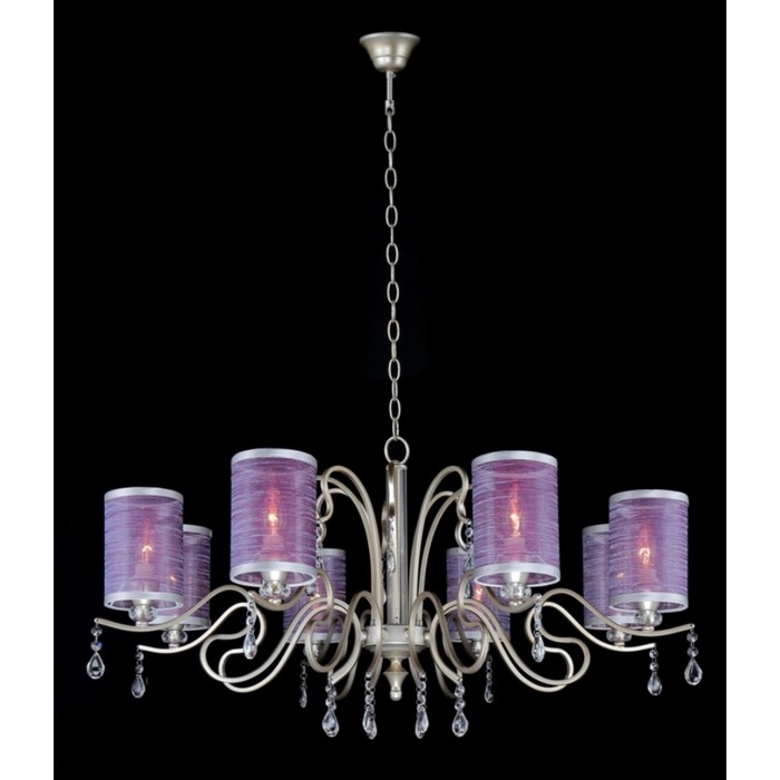 Люстра ELISA 8x60Вт Е14 золото, серебро 90,6x90,6x87,2см