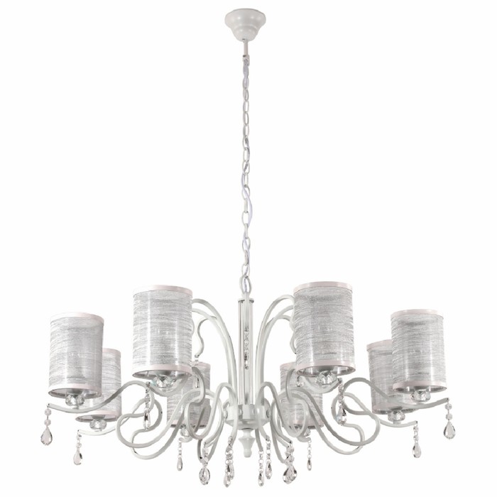 Люстра ELISA 8x60Вт Е14 белый 90,6x90,6x87,2см