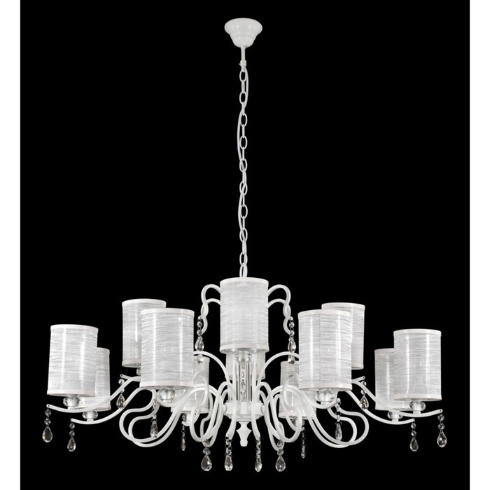 Люстра ELISA 12x60Вт Е14 белый 100,8x100,8x100см