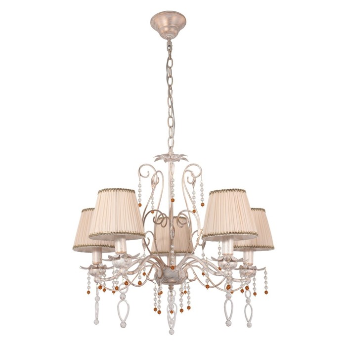 Люстра GLORIA 5x60Вт Е14 белый, золото 61,6x61,6x121,8см