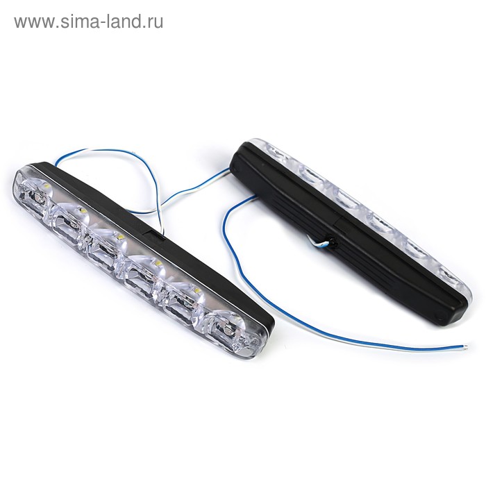 

Дневные ходовые огни KS, KS-KS-0612, 6 LED, линза, 158х36х18 мм, набор 2 шт