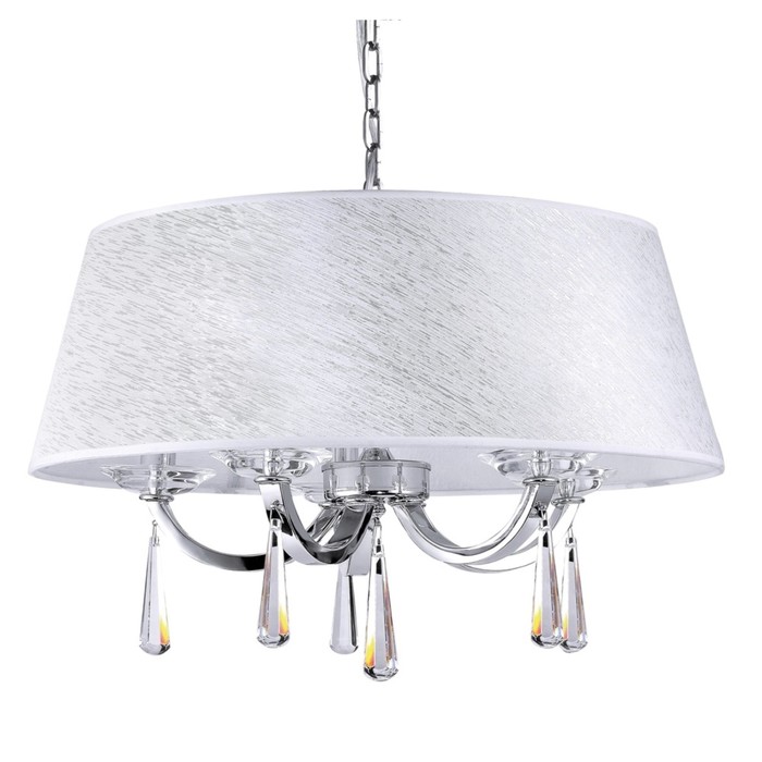 Люстра LIVING 5x60Вт Е14 хром 50,5x50,5x143см