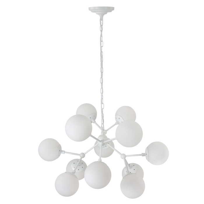 Люстра MEDEA 12x60Вт Е27 белый 55x55x130см